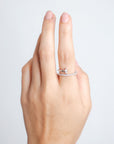 Meli - Single Marquise Diamond Wrap Ring