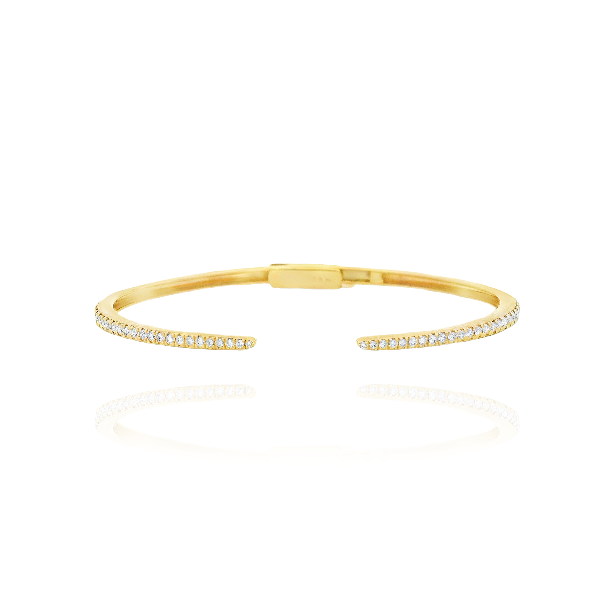 Mila - Diamond Open Bangle