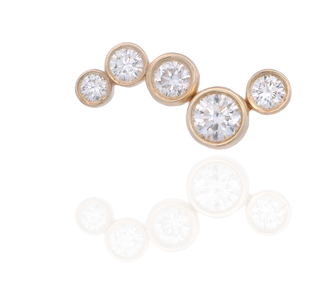 Vita - Earjacket 4 Diamonds Set