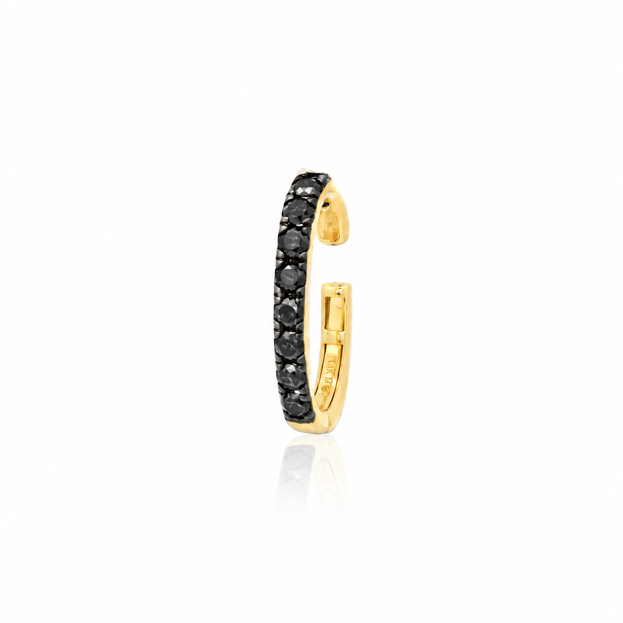 Nina - Black Diamond Ear cuff