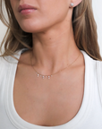 Lorenza - 7 Diamond Drill Necklace