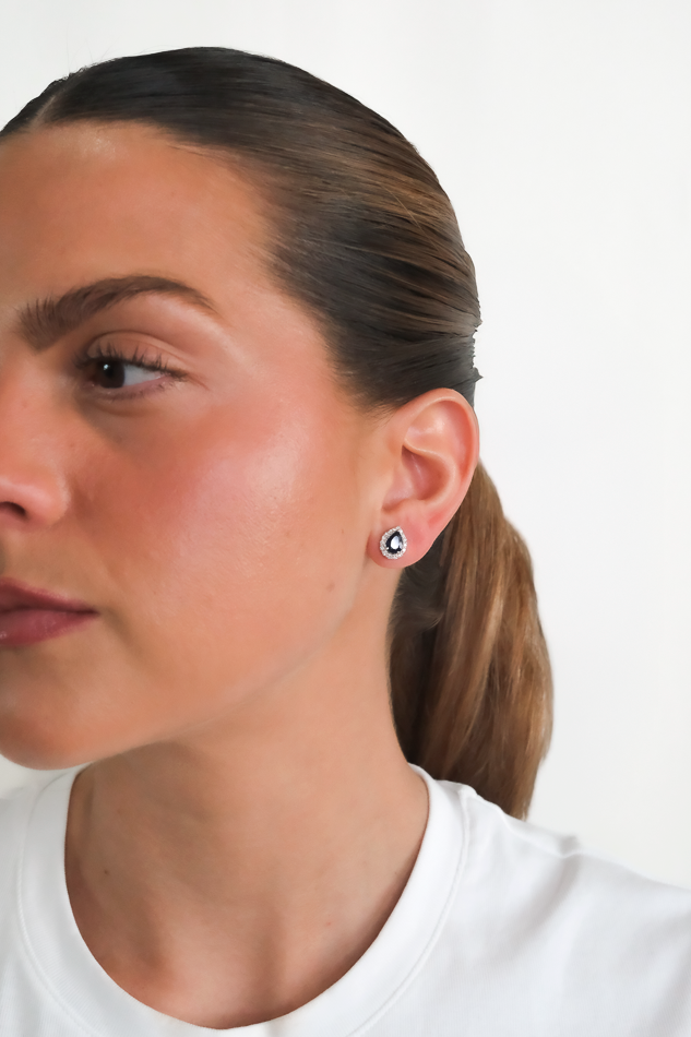 Romina Pear Sapphire Earrings