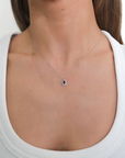 Vega Oval Sapphire Necklace