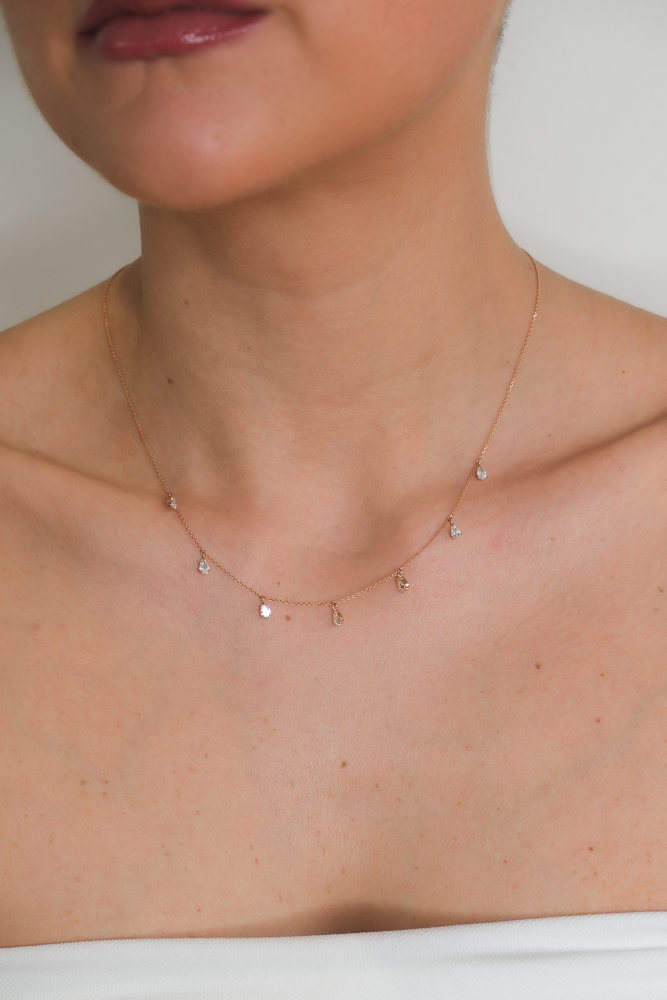 Tory Pear Drop Necklace