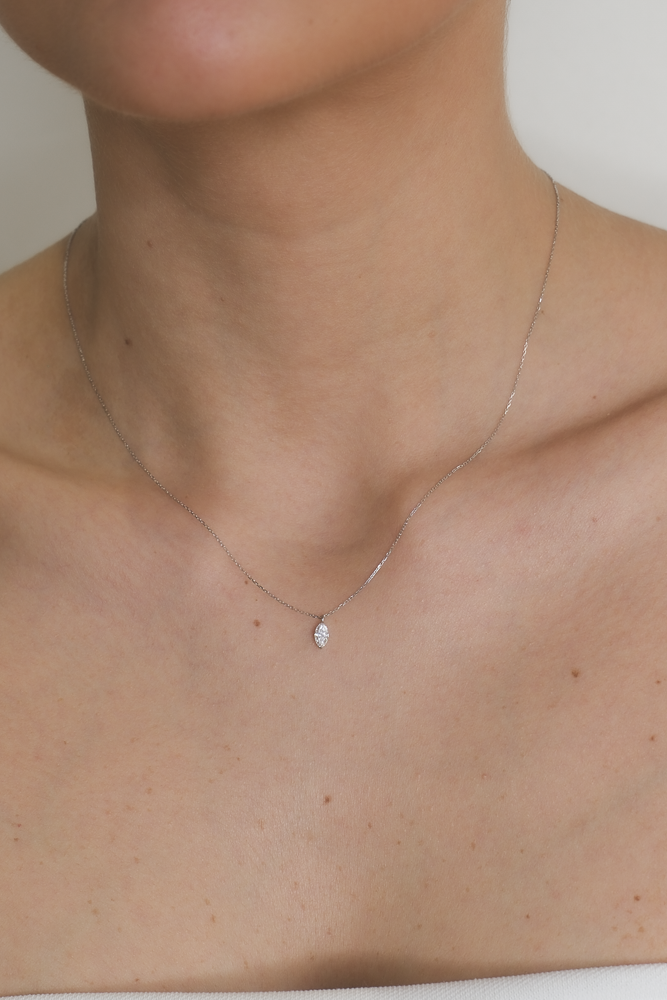 Hope Marquise Solitaire Necklace