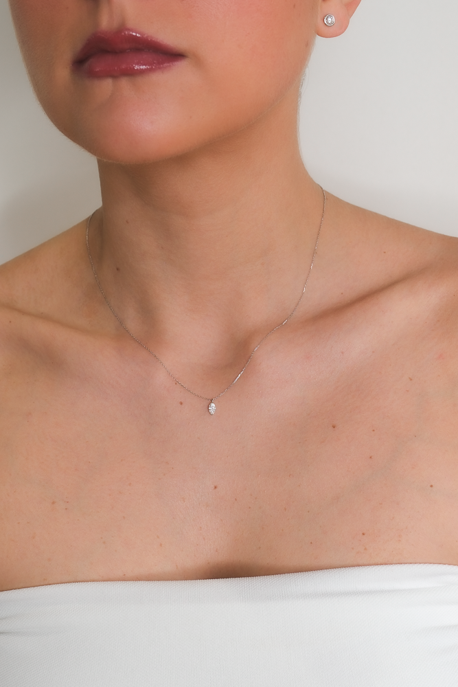Hope Marquise Solitaire Necklace