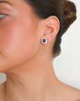 Vania Oval Sapphire Studs