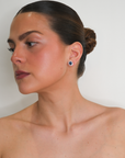 Vania Oval Sapphire Studs