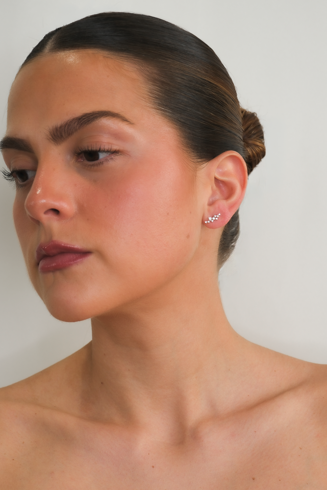 Nicoleta Mini Climber Earrings