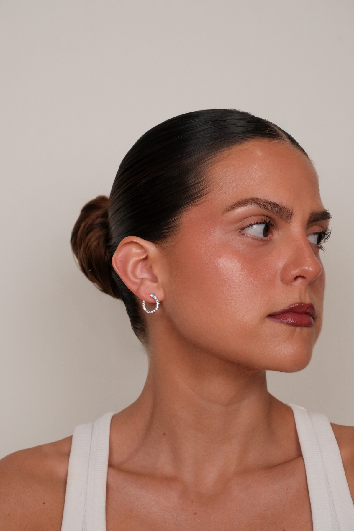 Manola - Diamond Open Hoops Illusion