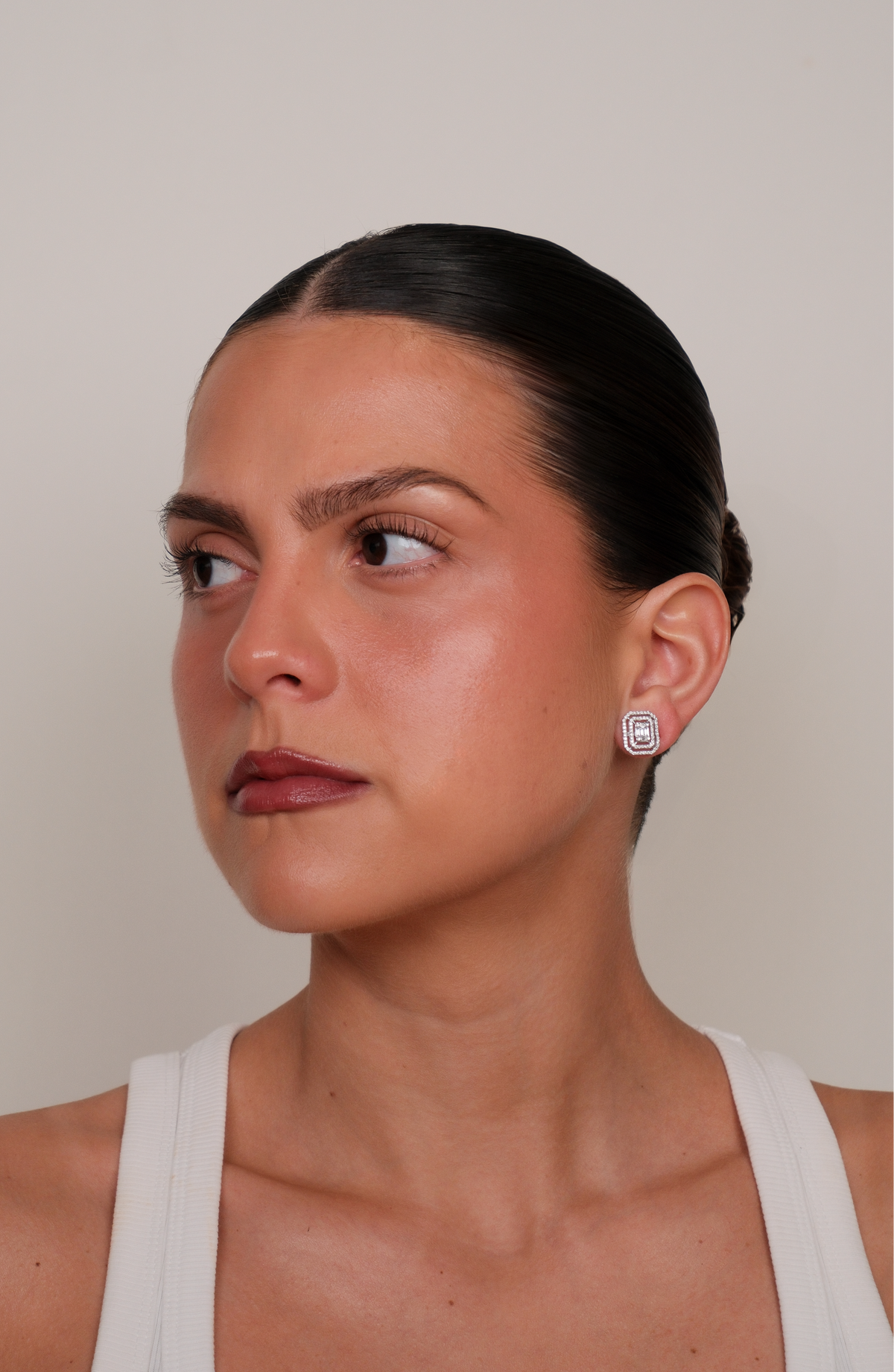 Kenya Baguette Diamond Earring