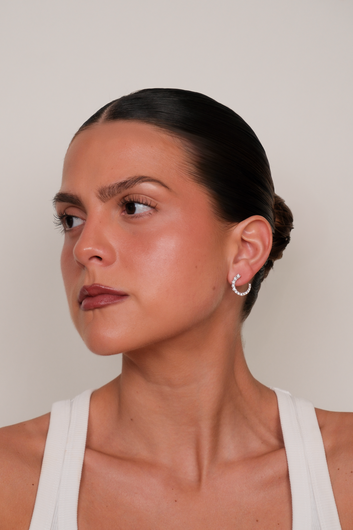 Manola - Diamond Open Hoops Illusion