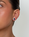 Vania Oval Sapphire Studs