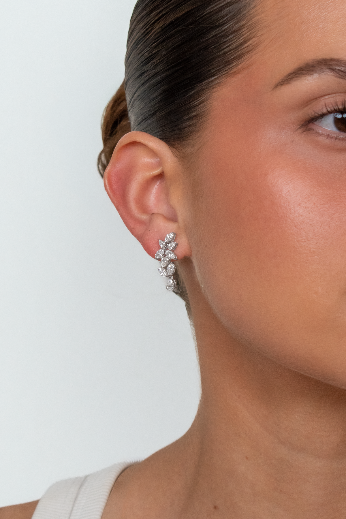 Asia Drop Diamond Earring