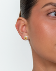 Paige Yellow Diamond Square Earrings
