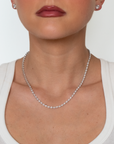 Frankie Pear Tennis Necklace
