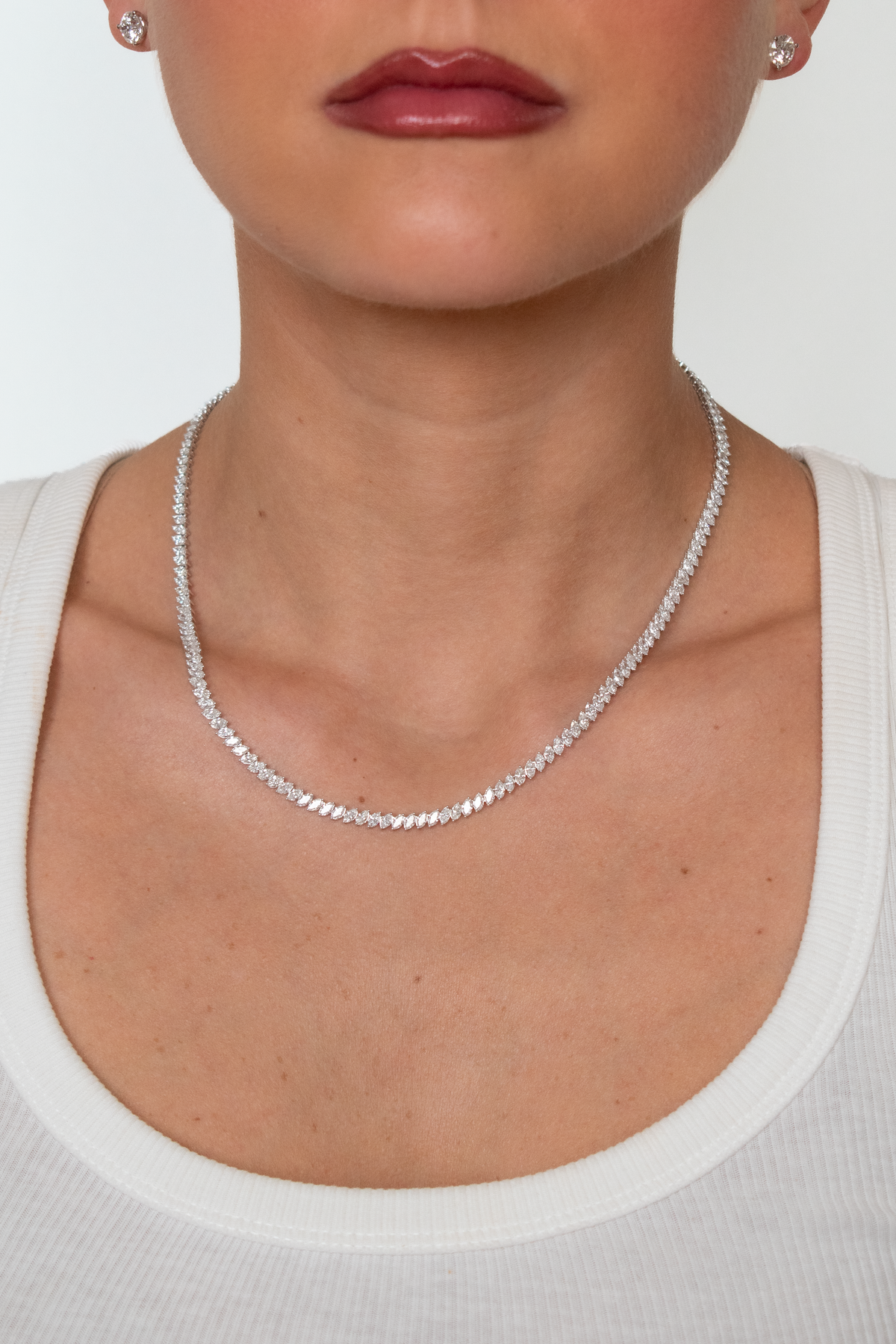 Charlie Marquise Tennis Necklace