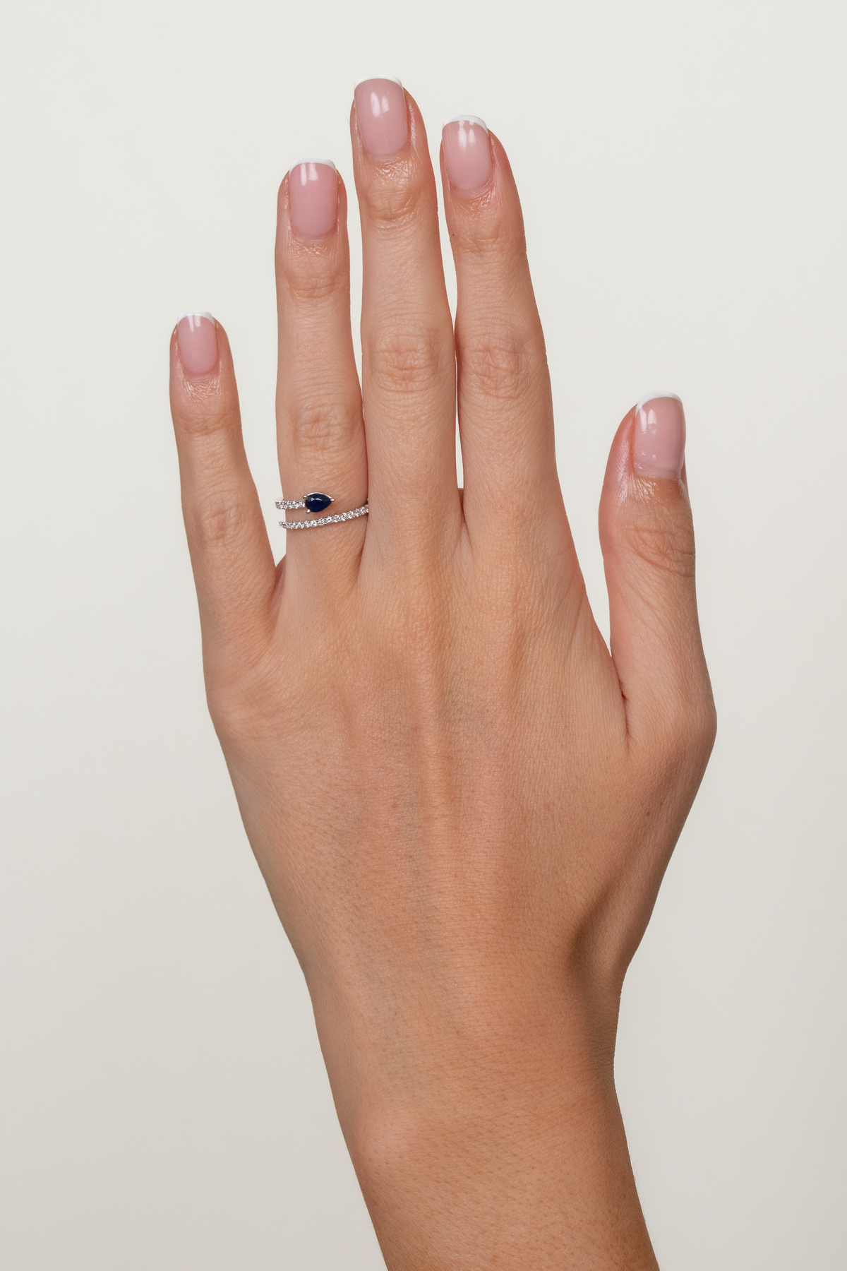 Avery - Sapphire Wrap Pear Ring
