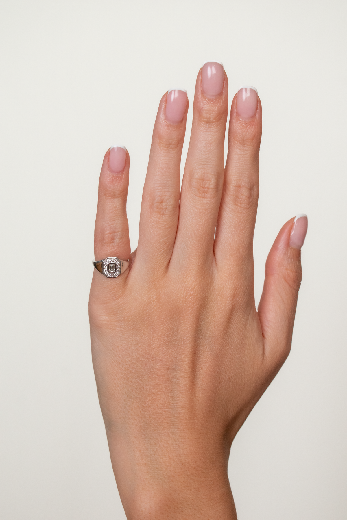 Camia Emerald Chunky Pinky Ring