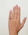 Palerma Flat Gold Face Pinky Ring