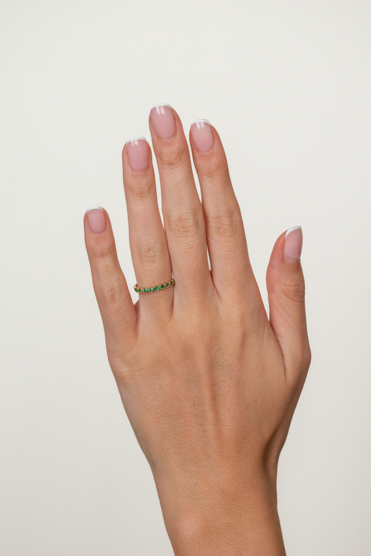Barb Ring Bezel Emerald Ring