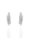 Rafaela - Two gold diamond double hoop