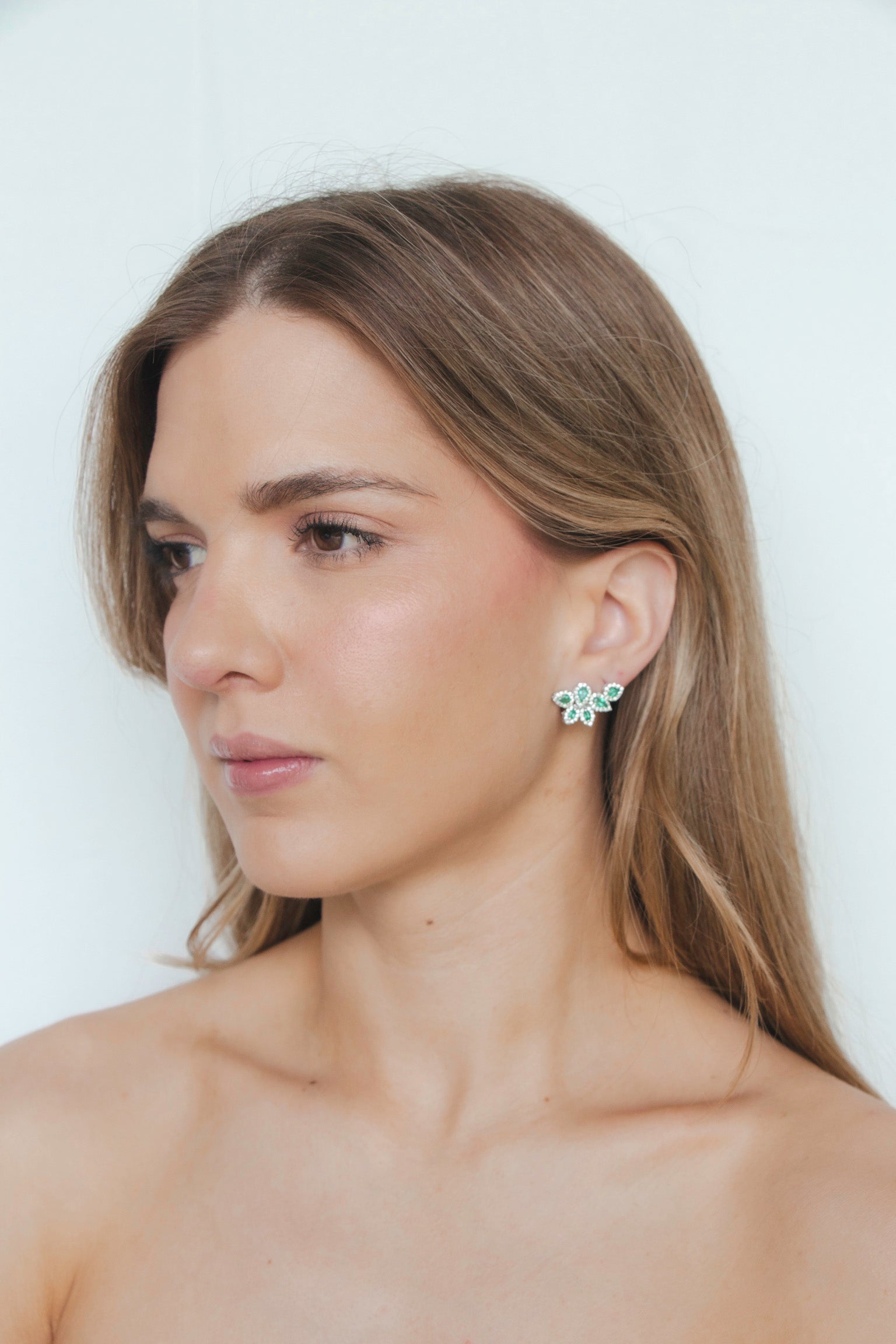 Fer - Original Emerald Leaves Earrings