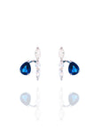 Blake -  Sapphire & Diamond Hoops