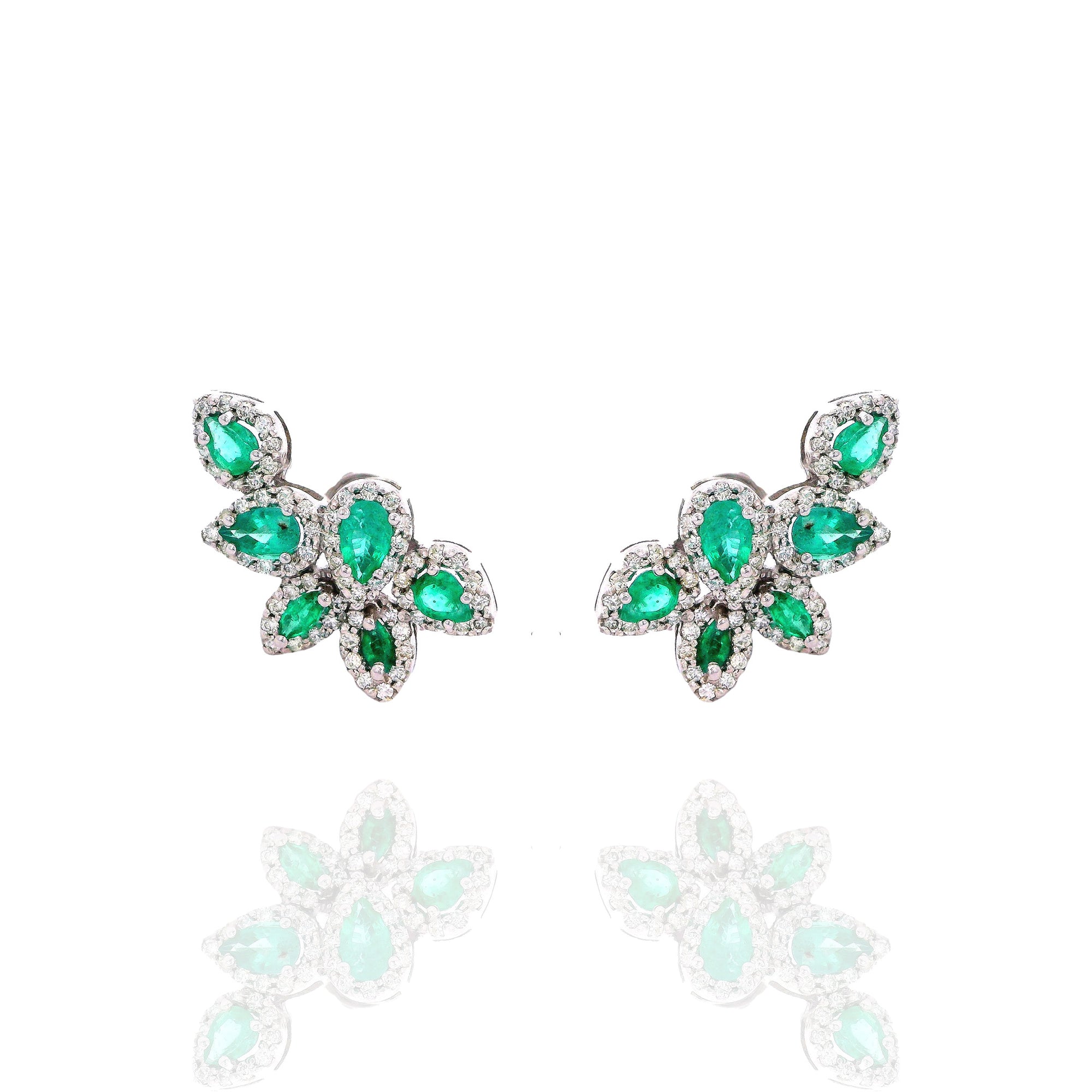 Fer - Original Emerald Leaves Earrings