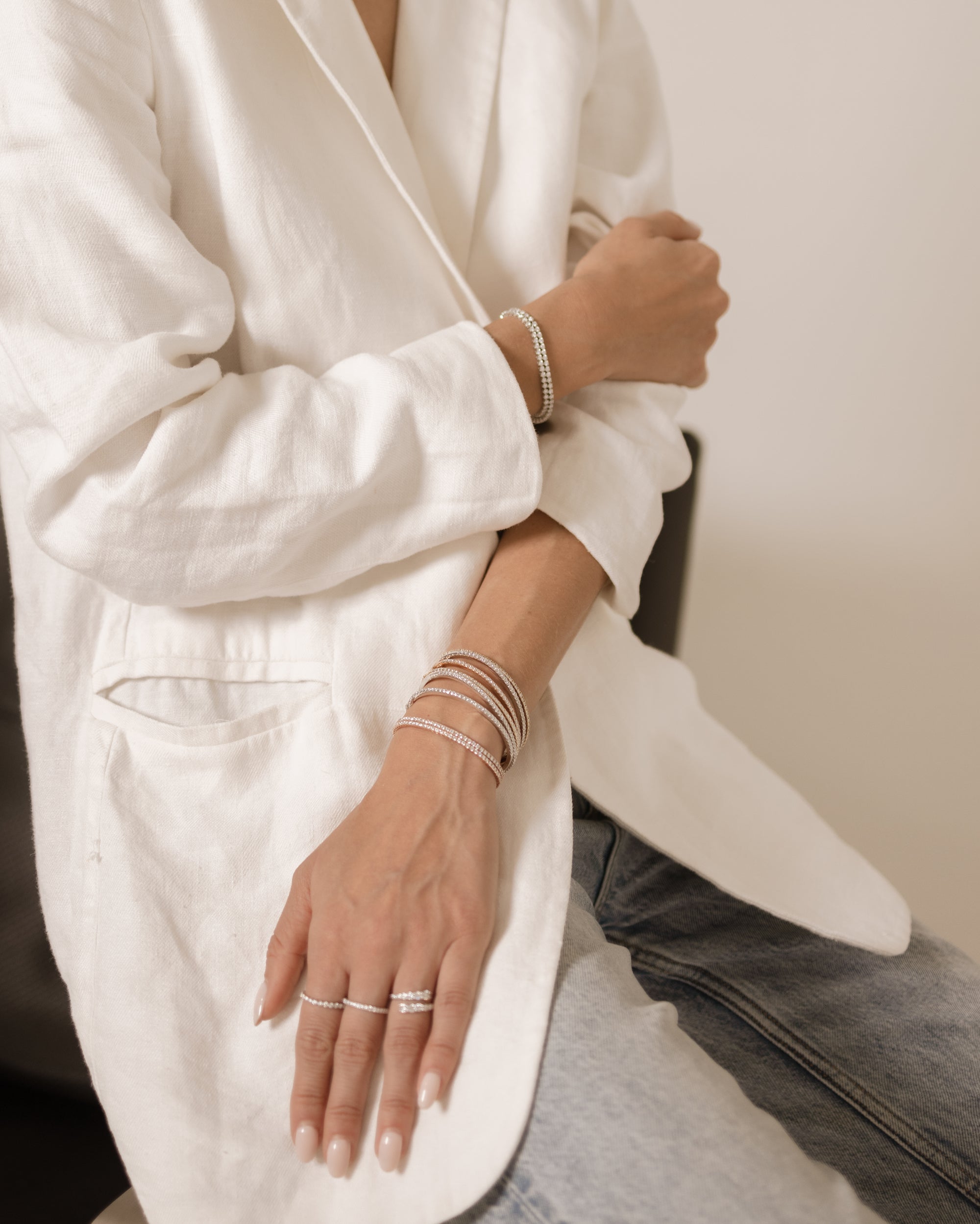 Barbara - Flexible Diamond Bangle