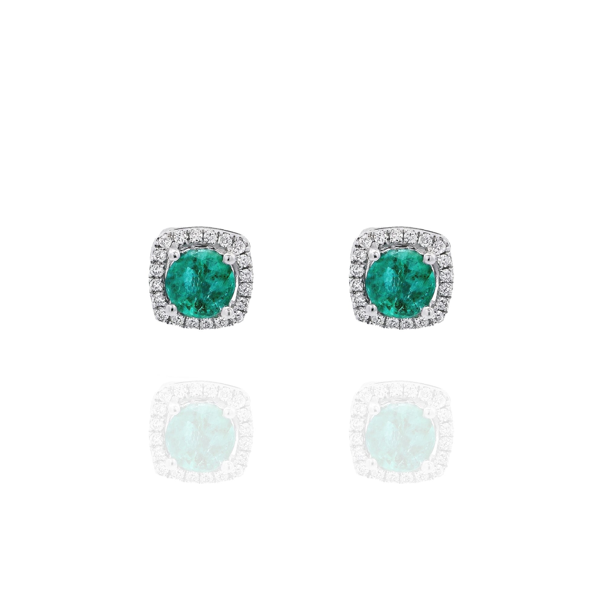 Regina - Emerald Square Earrings
