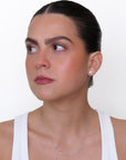 Lilla - Mini Emerald Drop and Diamond Drop Necklace