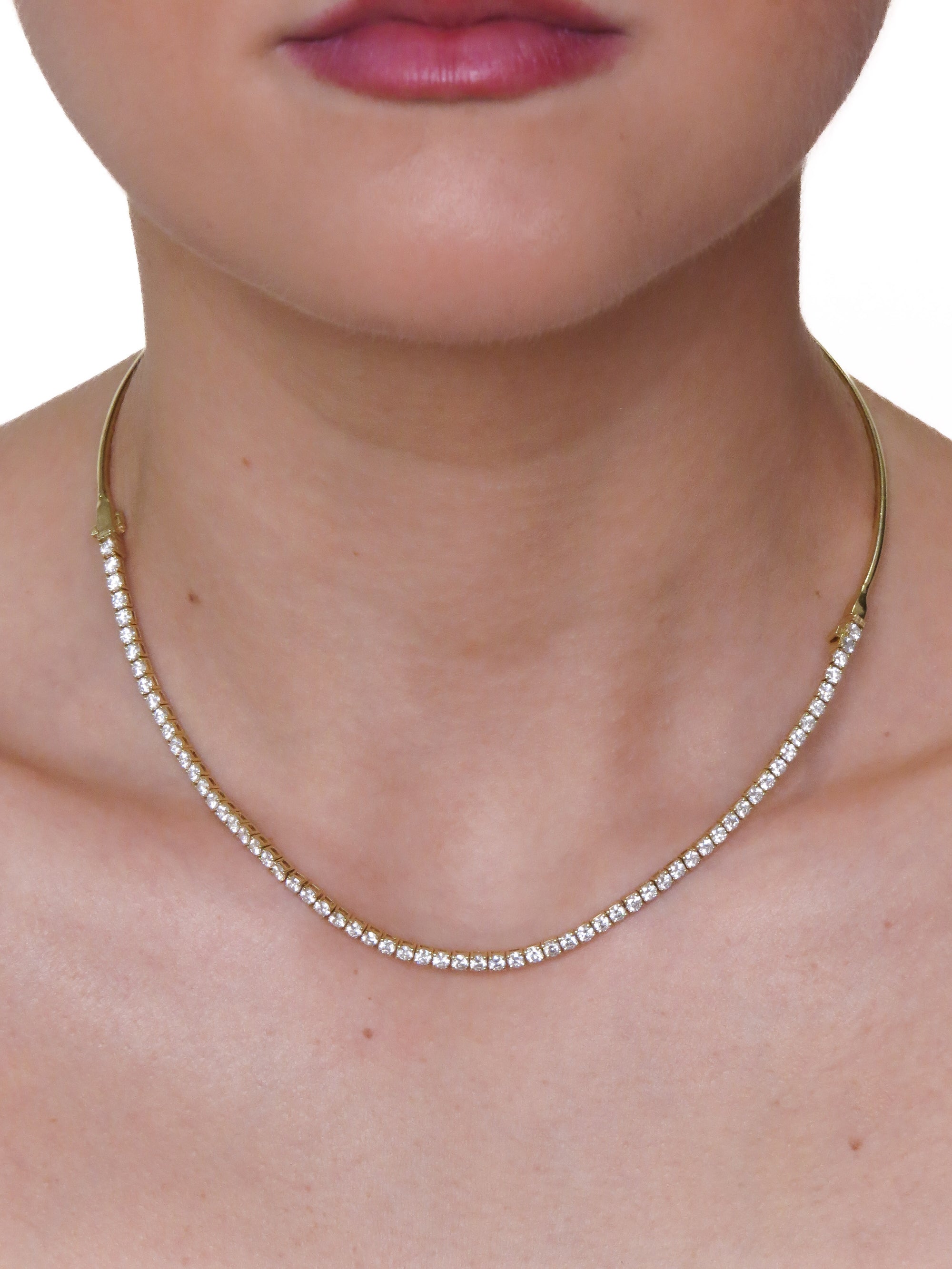 Mara- Rigid Tennis Necklace