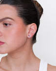 Mare - Ruby Cluster Diamond Earring