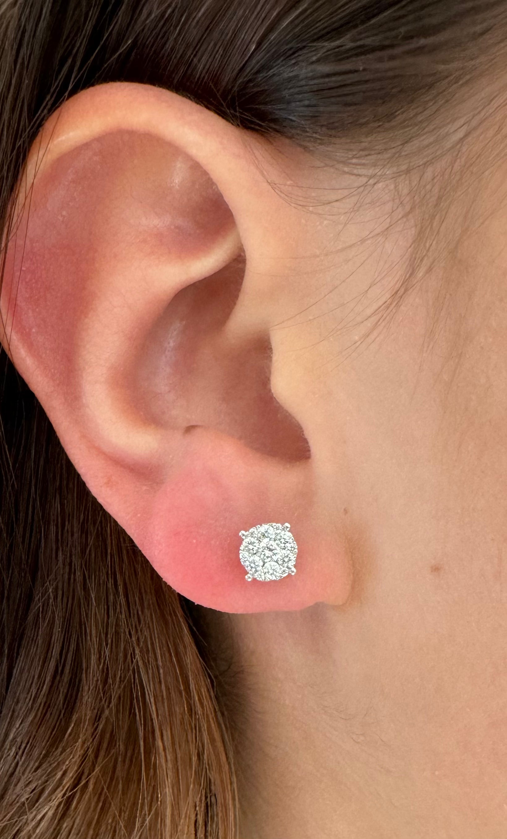 Diamond Cluster Stud