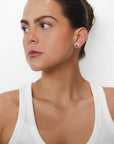 Mare - Ruby Cluster Diamond Earring