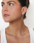 Vera- Diamond Bezel Earrings with Earjacket Set