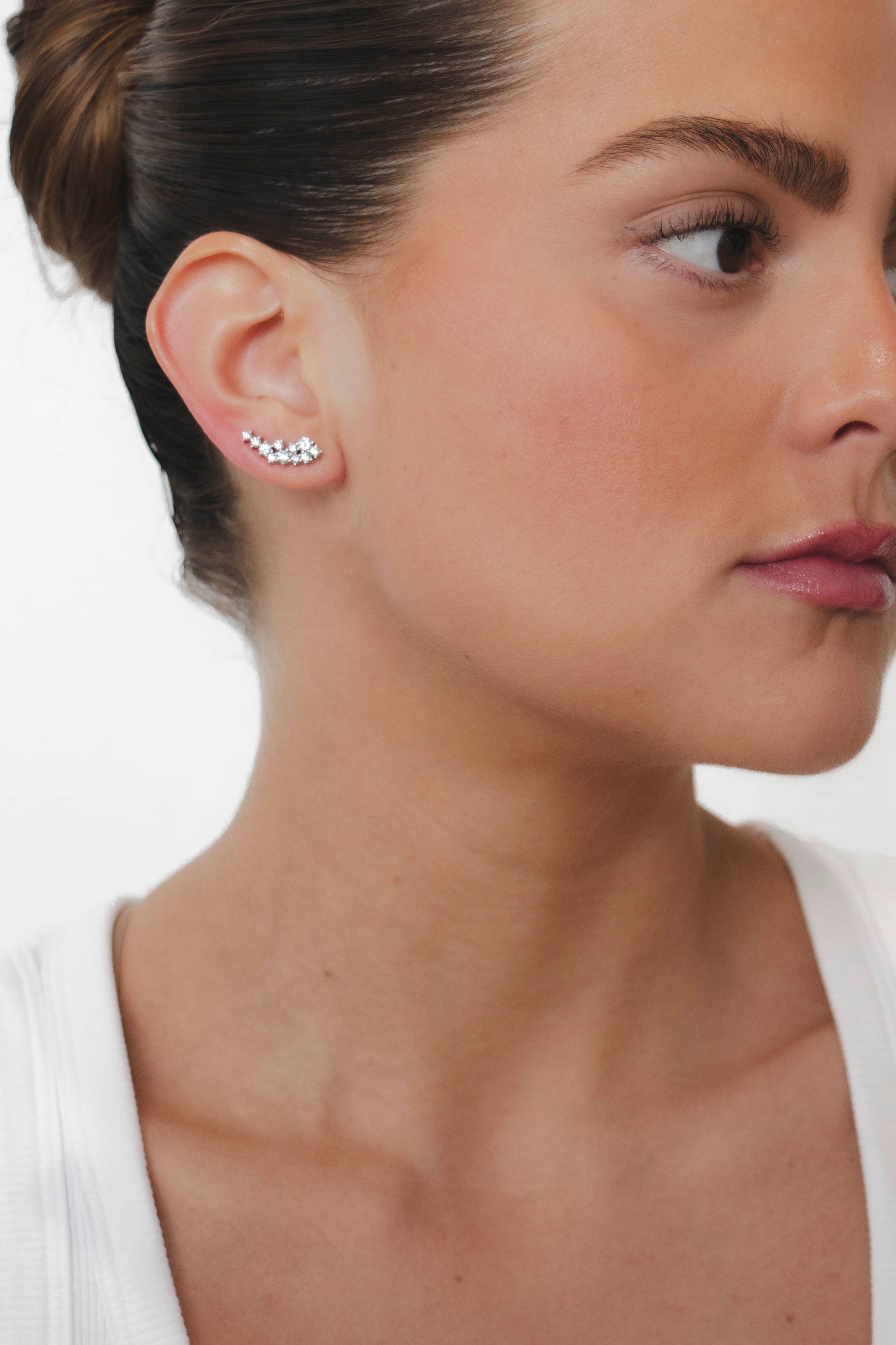 Luca - Diamond Climber Earrings