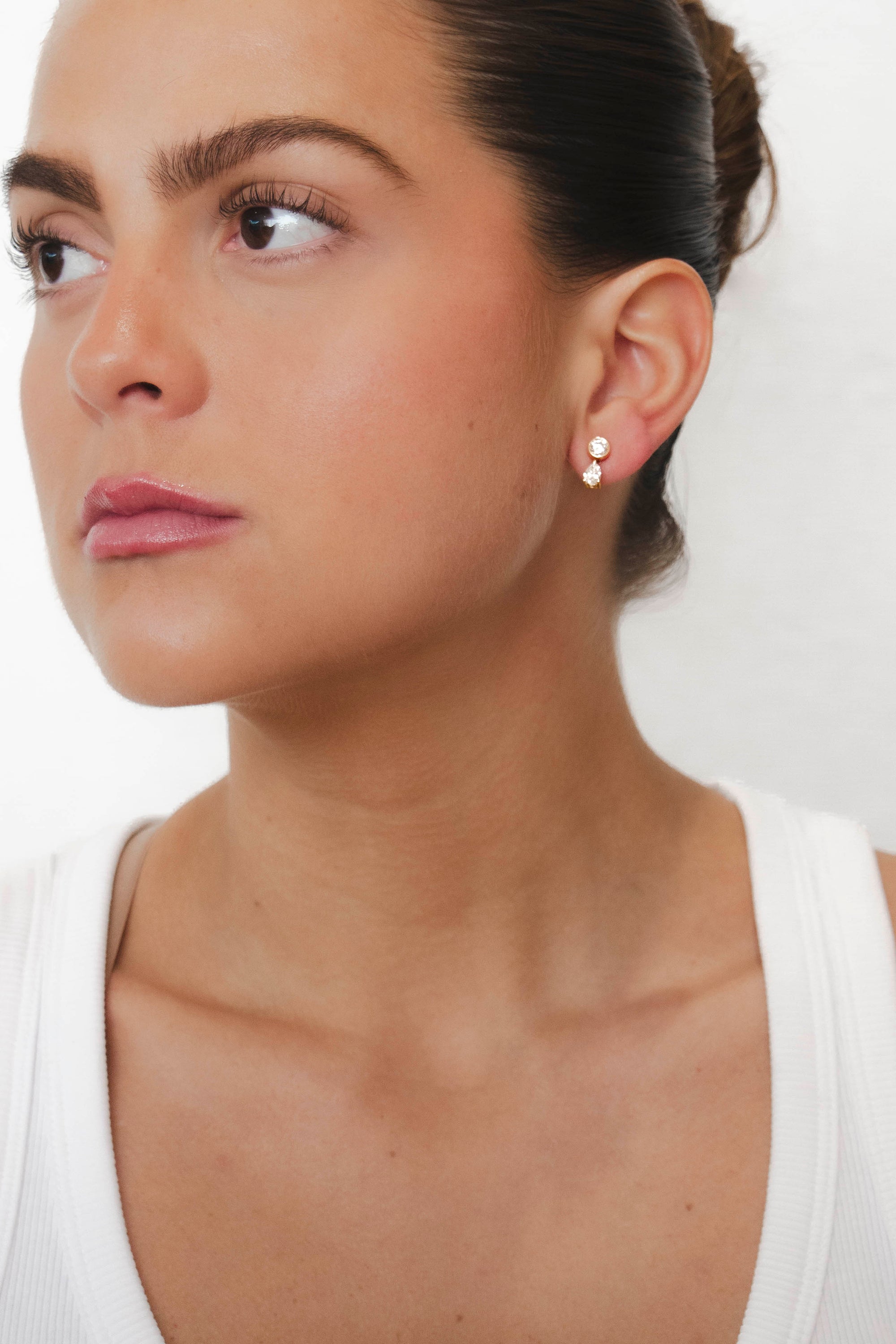 Filo - Earjacket Diamond Pear
