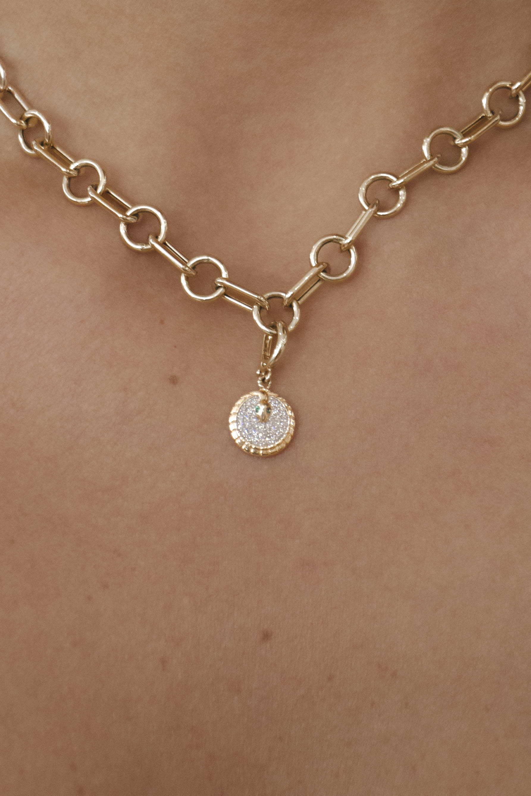 Cara - Mini Pave Medal