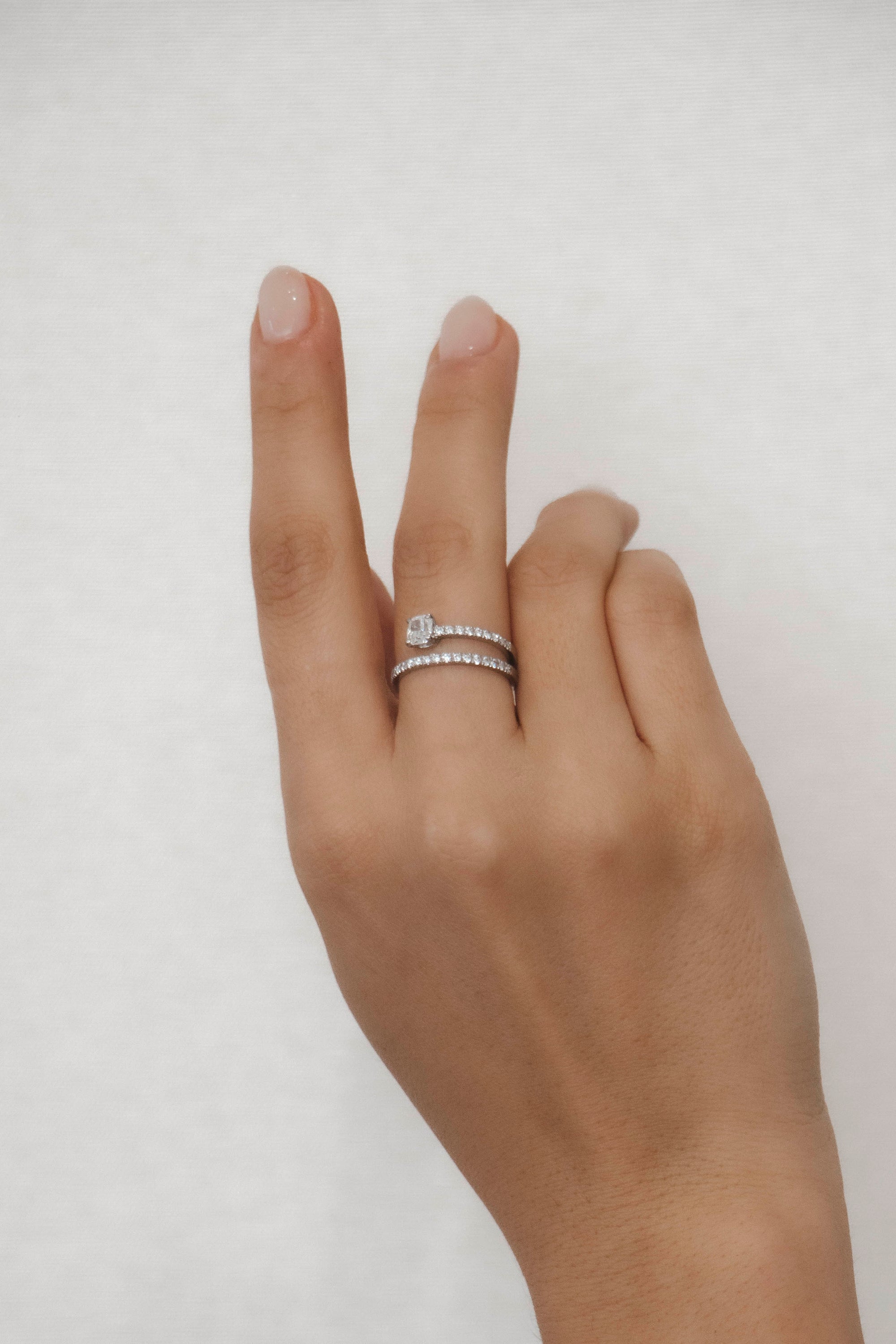 Vitt - Diamond Cushion Wrap Ring