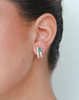 Sienna - Emerald Hoop