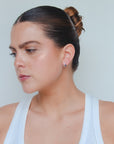 Blake -  Sapphire & Diamond Hoops