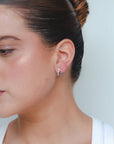 Blake -  Sapphire & Diamond Hoops