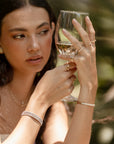 Luni - Emerald Diamond Bezel Band