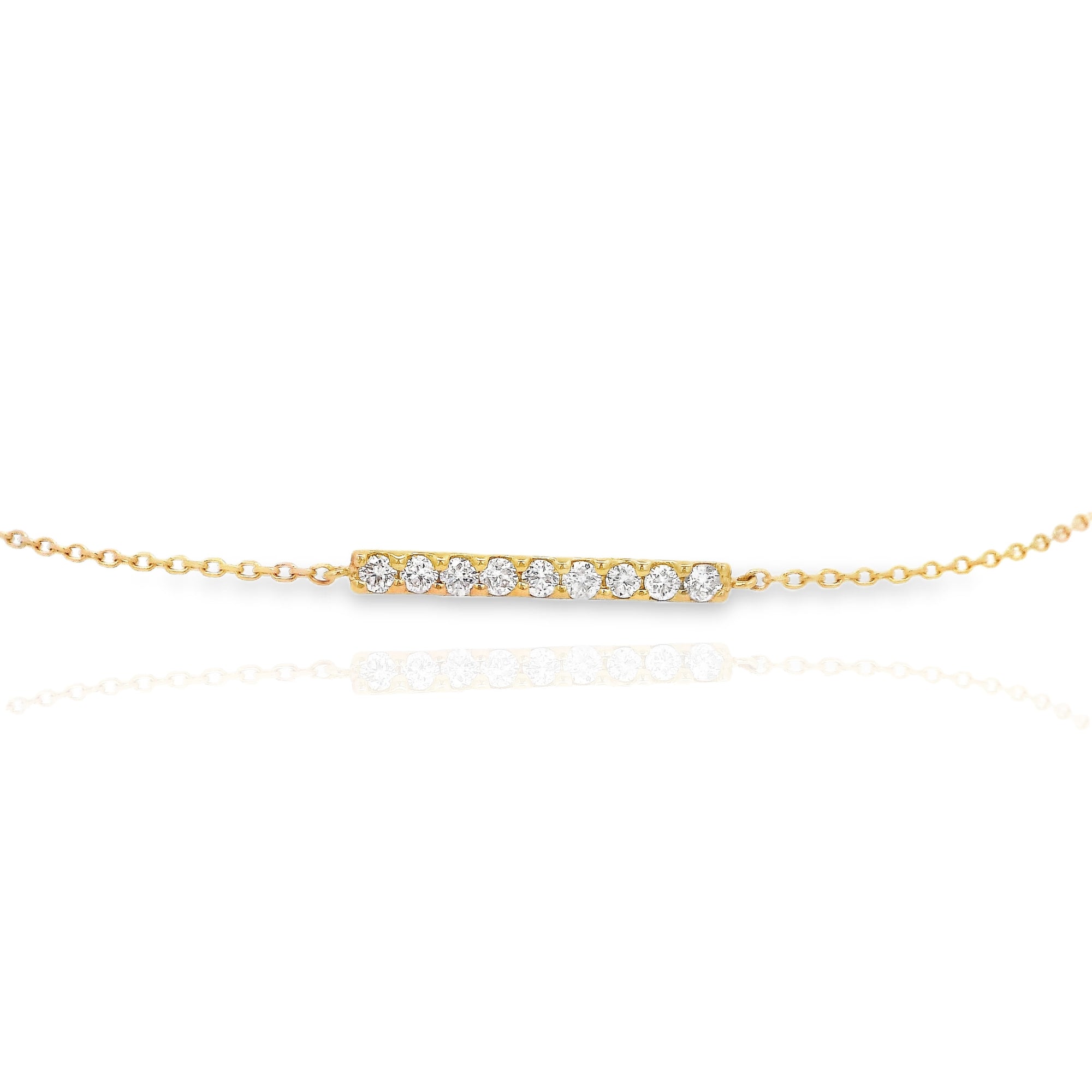 Lourdes - Mini Diamond Bard Bracelet