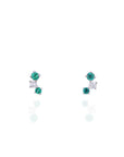 Ofelia - 2 Emerald & 1 Diamond Piercing