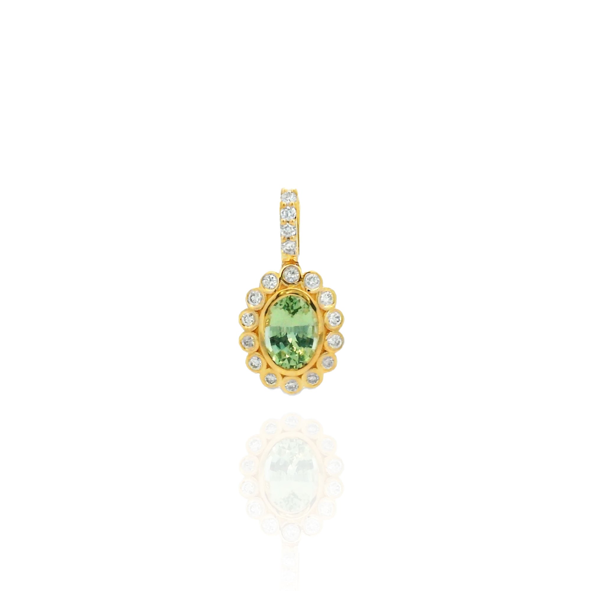 Elizabeth Sapphire Green Charm