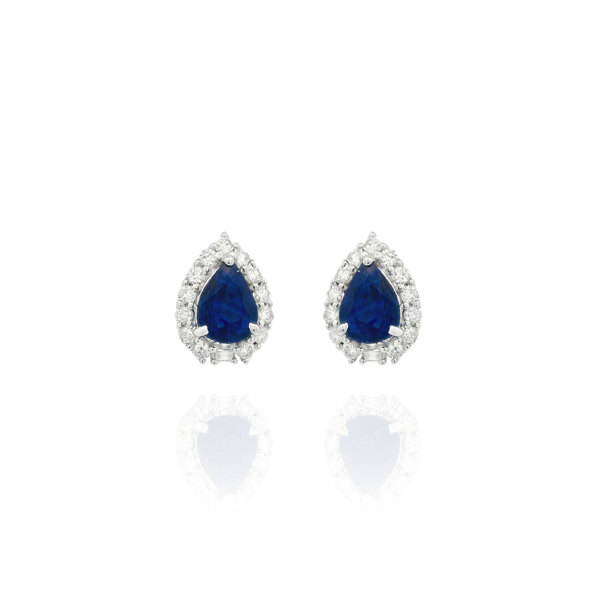 Romina Pear Sapphire Earrings