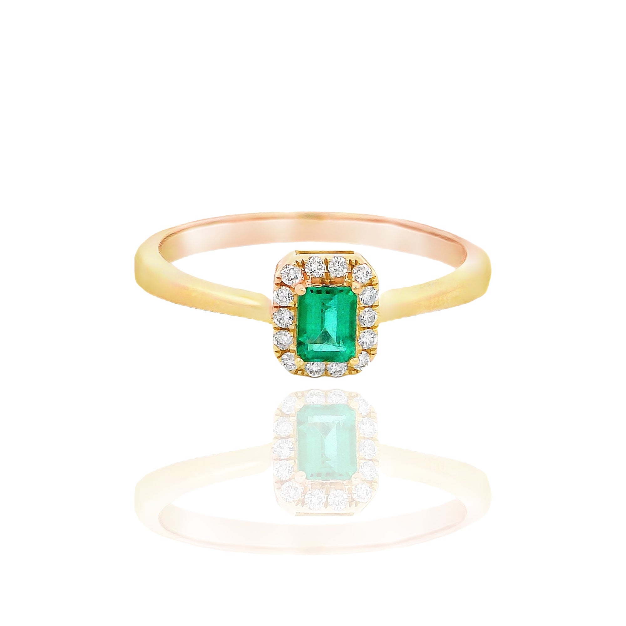 Jules -  Vertical / Horizontal Square Emerald